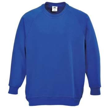 Image of Portwest B300RBRM - sz M Roma Sweatshirt - Royal Blue