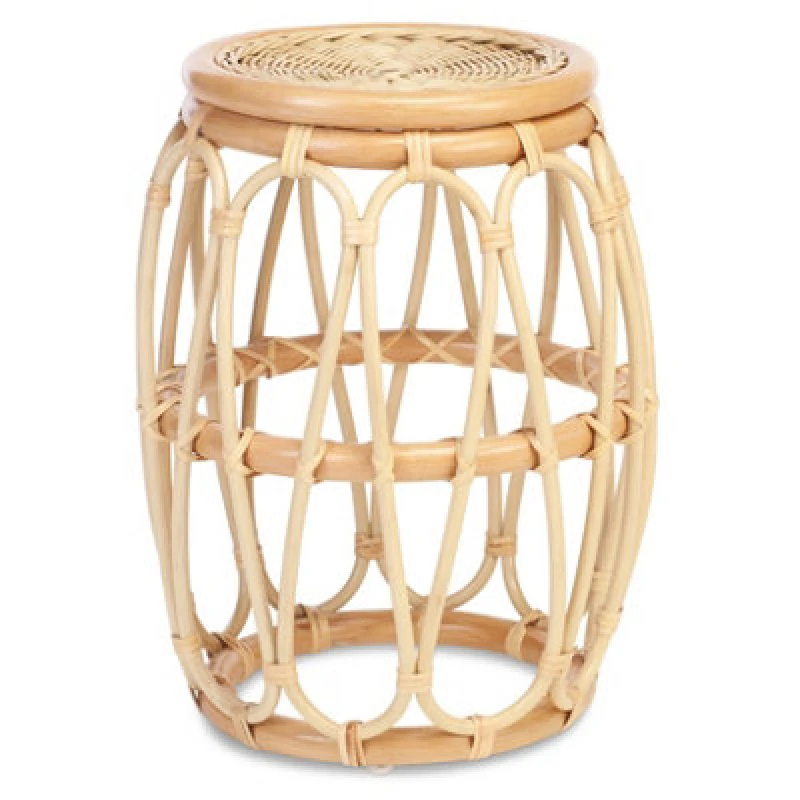 Image of Desser Beijing Side Table - Natural Rattan