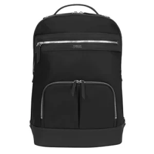 Image of Targus Newport Backpack Trendy for Travel and Commuter fit up to 15-Inches Laptop, Black/Silver (TBB599GL)