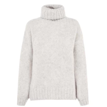 Image of Gant Yarn Turtle Neck Jumper - Grey