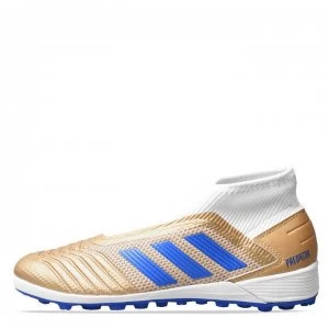 Image of adidas Predator 19.3 Laceless Astro Turf Trainers - Gold/Blue/White
