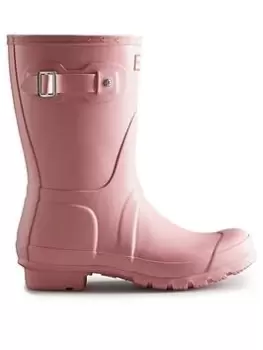 Image of Hunter Original Short Boot - Rose, Pink, Size 7, Women