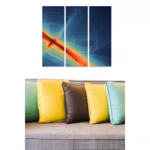 Image of MDF718590 Multicolor Decorative MDF Painting (3 Pieces)
