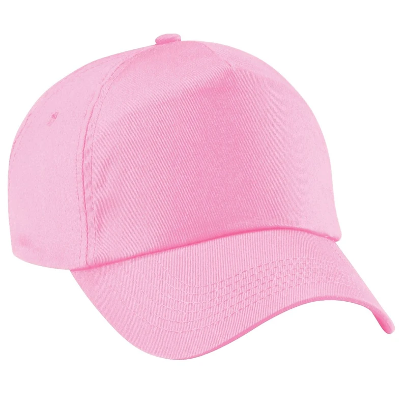 Image of Beechfield Beechfield Men Plain Original 5 Panel Baseball Cap in Pale Pink Pale Pink One Size Male 5055747774221