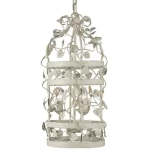 Image of Linea Verdace Michelan 3 Light Wire Frame Pendant Ceiling Light Beige Gray