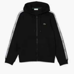 Image of Lacoste Tape Cotton-Blend Hoodie - L
