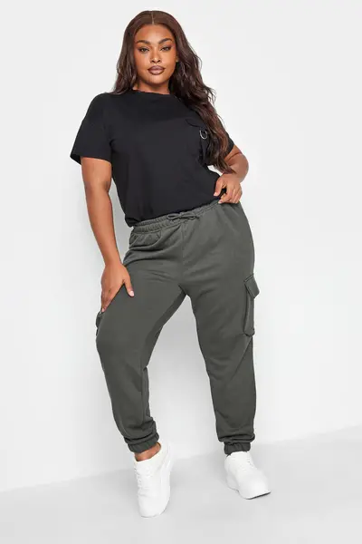 Image of Yours Cargo Joggers Grey