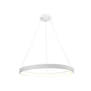 Image of Fusion Dimmable Ring Ceiling Pendant 90cm Round 60W LED 3000K, 4200lm, White