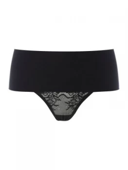 Image of Spanx Undie tectable lace thong Black