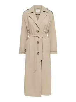 Image of ONLY Long Trenchcoat Women Beige