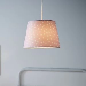 Image of Thea Printed Pink & White Polka Dot Lamp Shade (D)30Cm