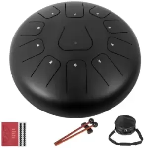 Image of 12" 11 Notes Steel Tongue Drum Handpan Drums Percussion Instrument Yoga Music