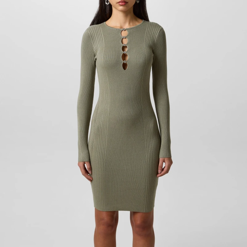 Image of Guess Alphabet Charm Shift Dress - Green Green 8