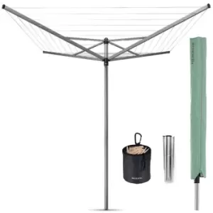 Image of Brabantia Topspinner 40m 4-Arm Rotary Airer with Ground Spike and Accessories