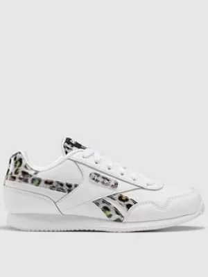 Image of Reebok Royal Classic Jog 3.0, White/Multi, Size 5