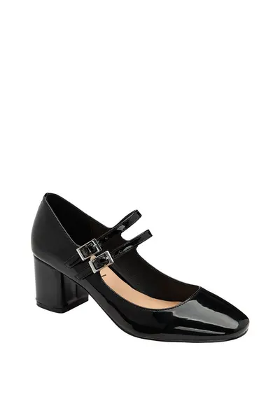 Image of Ravel 'Howth' Patent Mary Jane Shoes Black