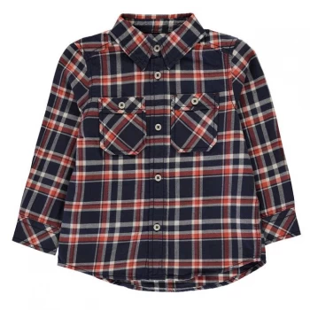 Image of Benetton Check Shirt - 922 Orange