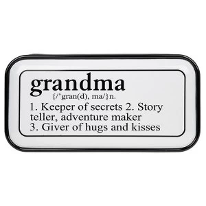 Image of Vintage Enamel Plaque Oblong Grandma