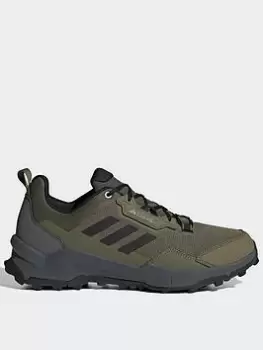 Image of adidas Terrex Ax4 Wide Hiking Shoes, Black/Green, Size 9, Men