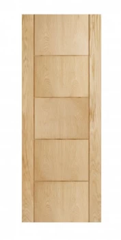 Image of Wickes Thame Internal 5 Panel Oak Veneer Fire Door - 1981x762mm
