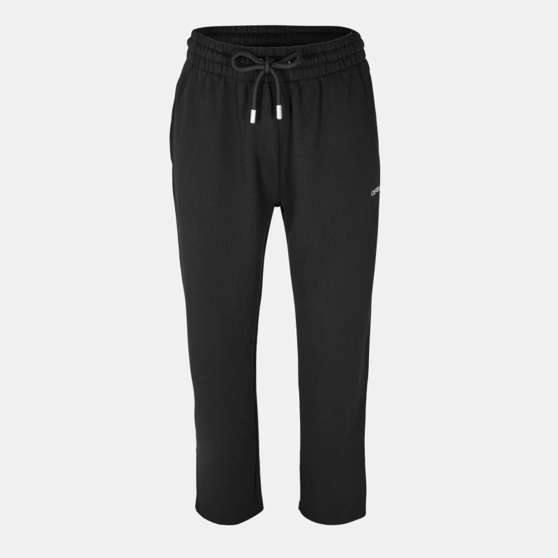 Image of Off White Mens Arrow Fleece Closed Hem Joggers Black-White male S
