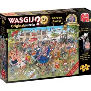 Image of Jumbo Wasgij Original 40 - 25th Anniversary Garden Party 2 x 1000 Piece Jigsaw Puzzle