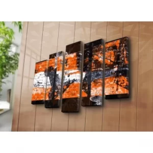 Image of 5PATK-211 Multicolor Decorative Canvas Painting (5 Pieces)