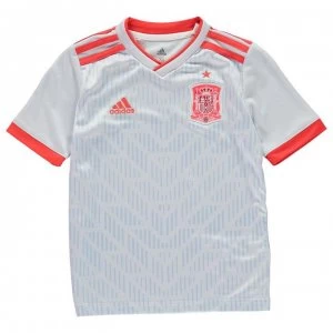 Image of adidas Spain Away Shirt 2018 Junior - Blue/Red