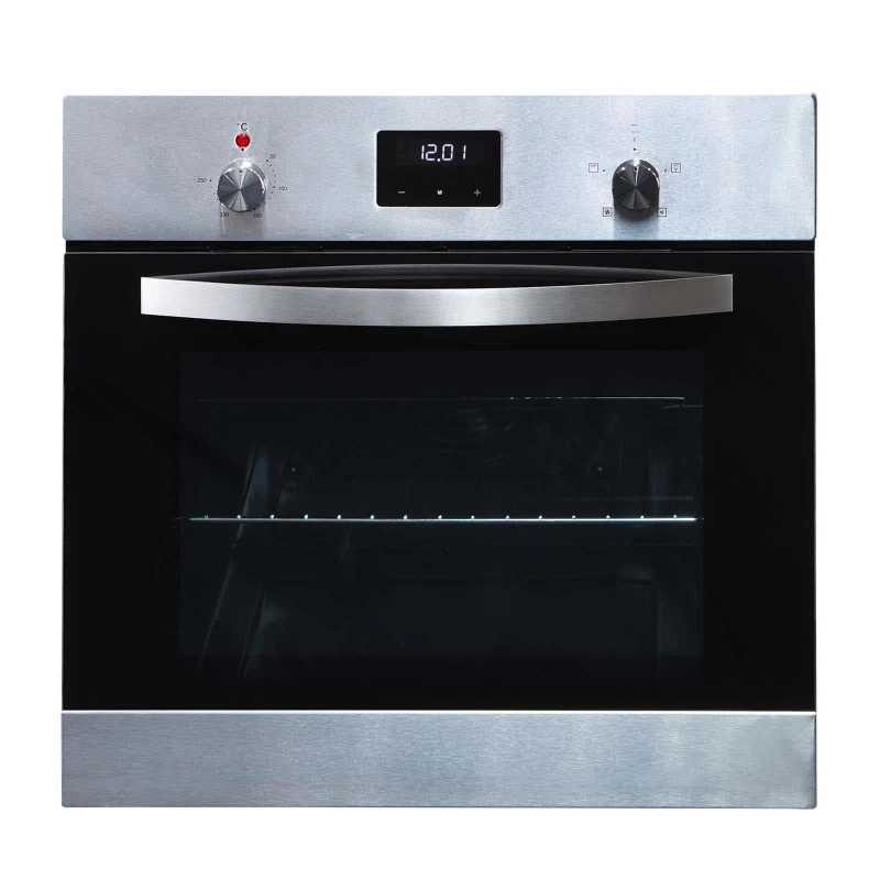 Image of SIA 60cm Single Electric Fan Oven, Digital Display, Built-in / Under - SIA SO114SS Silver
