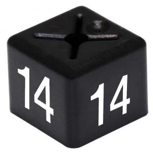 Image of Size Cube for Size 14 11x11mm Black Pack of 50 SCB14