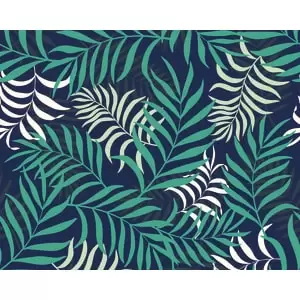 Image of Origin Murals Exotic Jungle Leaves Green Wall Mural - 3.5 x 2.8m