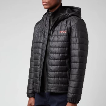 Image of Hugo Boss Bene Hooded Padded Jacket Black Size XL Men