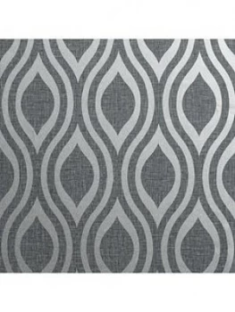 Image of Arthouse Peel & Stick Luxe Ogee Gunmetal Silver