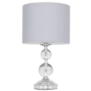 Image of Gatto Touch Lamp with Grey Shade