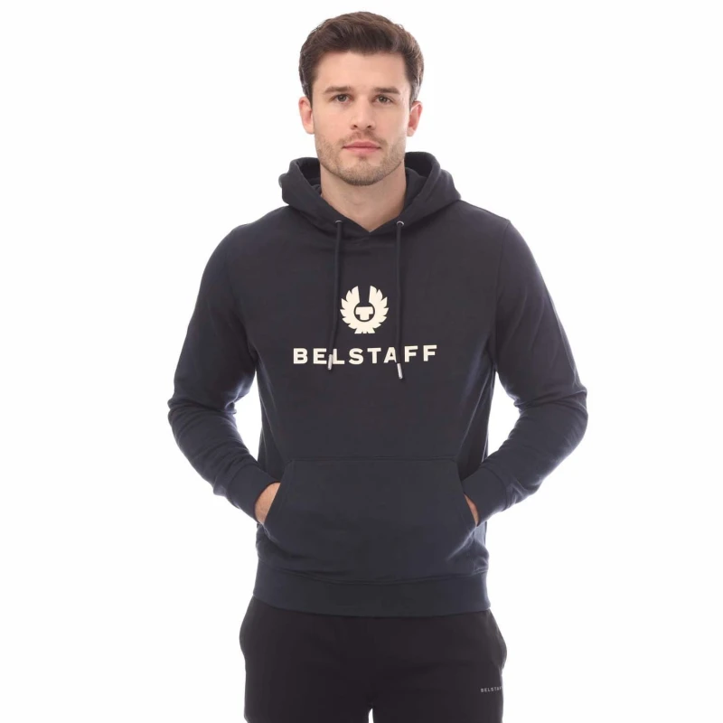 Image of Belstaff Signature Hoodie Crew Sweaters S Black 30503603350