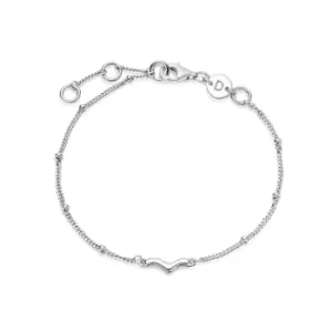 Image of Daisy London 925 Sterling Silver Treasures Wave Bobble Bracelet Sterling Silver
