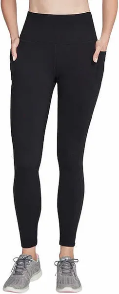 Image of Skechers Womens Go Walk Wear High Waisted Leggings Medium Black SKE1798-BLK-M