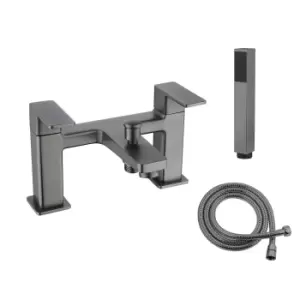 Image of Barkway Bath Shower Mixer Tap Gun Metal