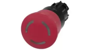 Image of Siemens SIRIUS ACT E-Stop, Red, 22.3mm