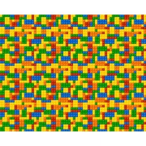 Image of Toy Bricks Multi Wall Mural - 3.5m x 2.8m