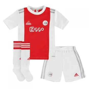Image of adidas Ajax Home Mini Kit 2021 2022 - White/Red