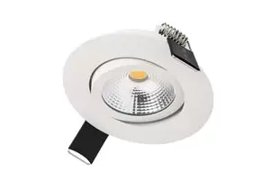 Image of Integral LED Ultra Slim Tiltable Downlight 6.5W 65mm Cut out 4000K 670lm Dimmable - ILDL65L005