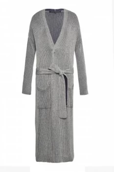 Image of French Connection Isabea Knit Long Coatigan Dark Grey