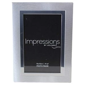 Image of 4" x 6" - Impressions Two Tone Photo Frame