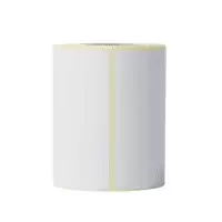 Image of Brother BDE-1J044076-066 Original White Direct Thermal Die-Cut Label Roll 76mm x 44mm - 8 Pack