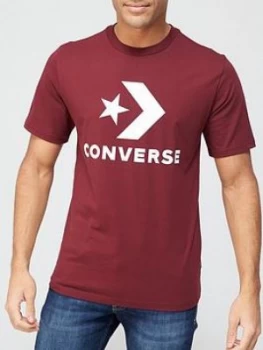 Image of Converse Star Chevron Tee - Burgundy , Burgundy Size M Men