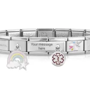 Image of Nomination Classic Silver Enchanting Medical Charm Bracelet