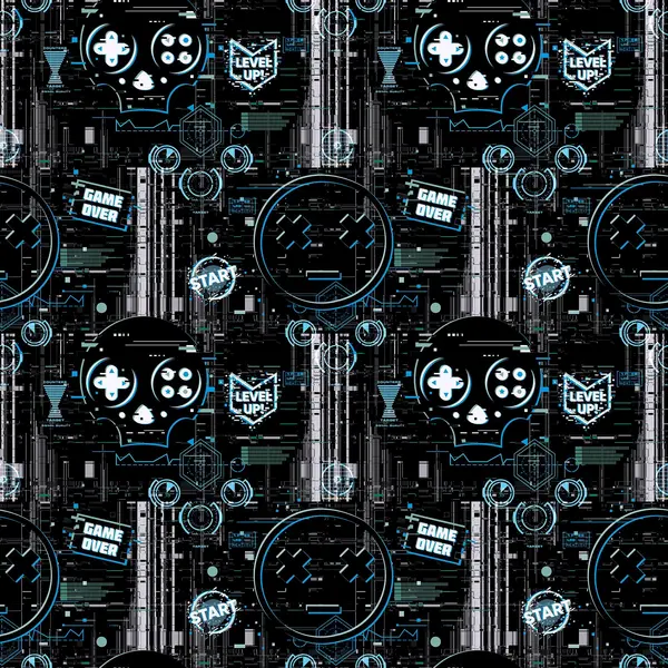 Image of Arthouse Gaming Glitch Wallpaper Jet Black