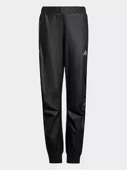 Image of Boys, adidas Pogba Tapered Joggers, Black/White, Size 9-10 Years
