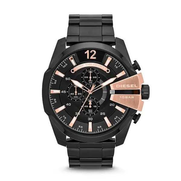 Image of Diesel Mega Chief Watch Mens - Black One Size